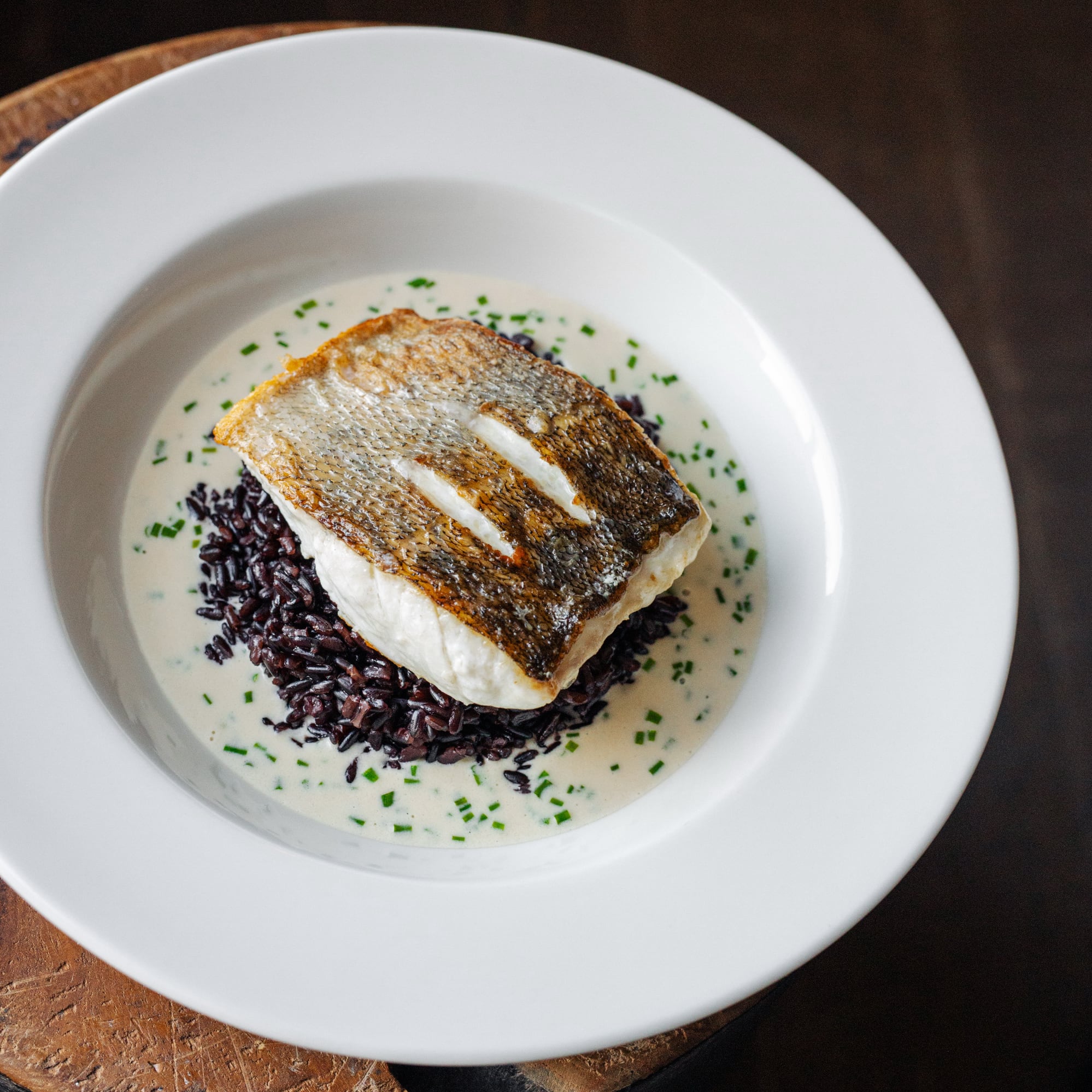 Zander with Venere rice